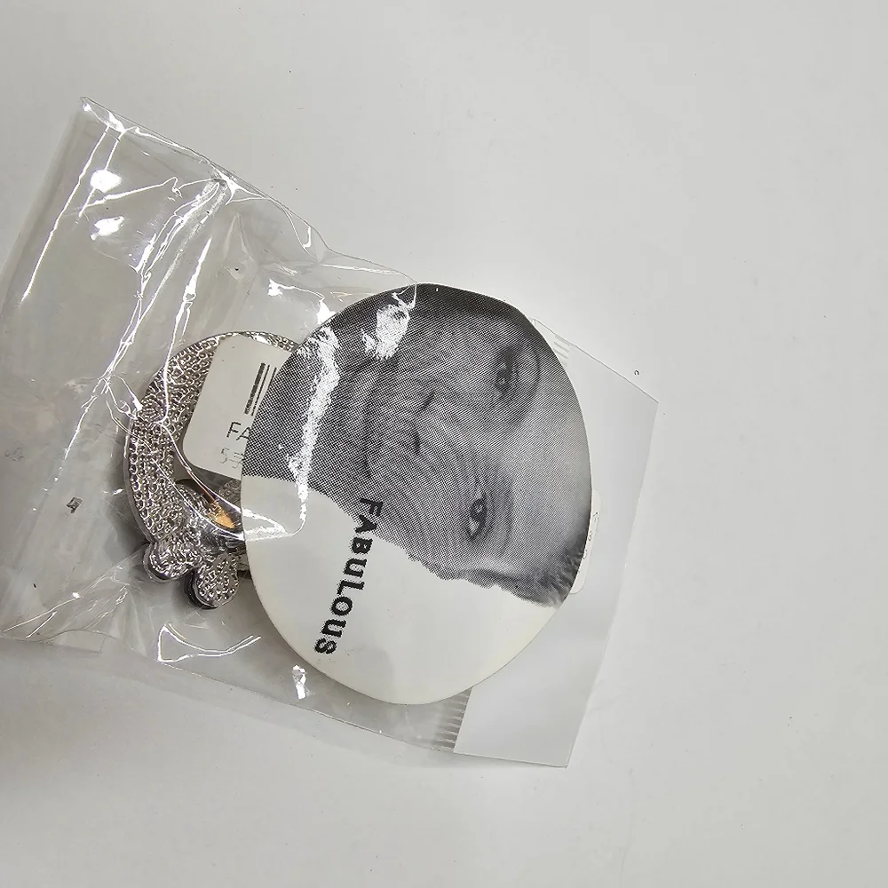 Silver Crystal Brooch NEW